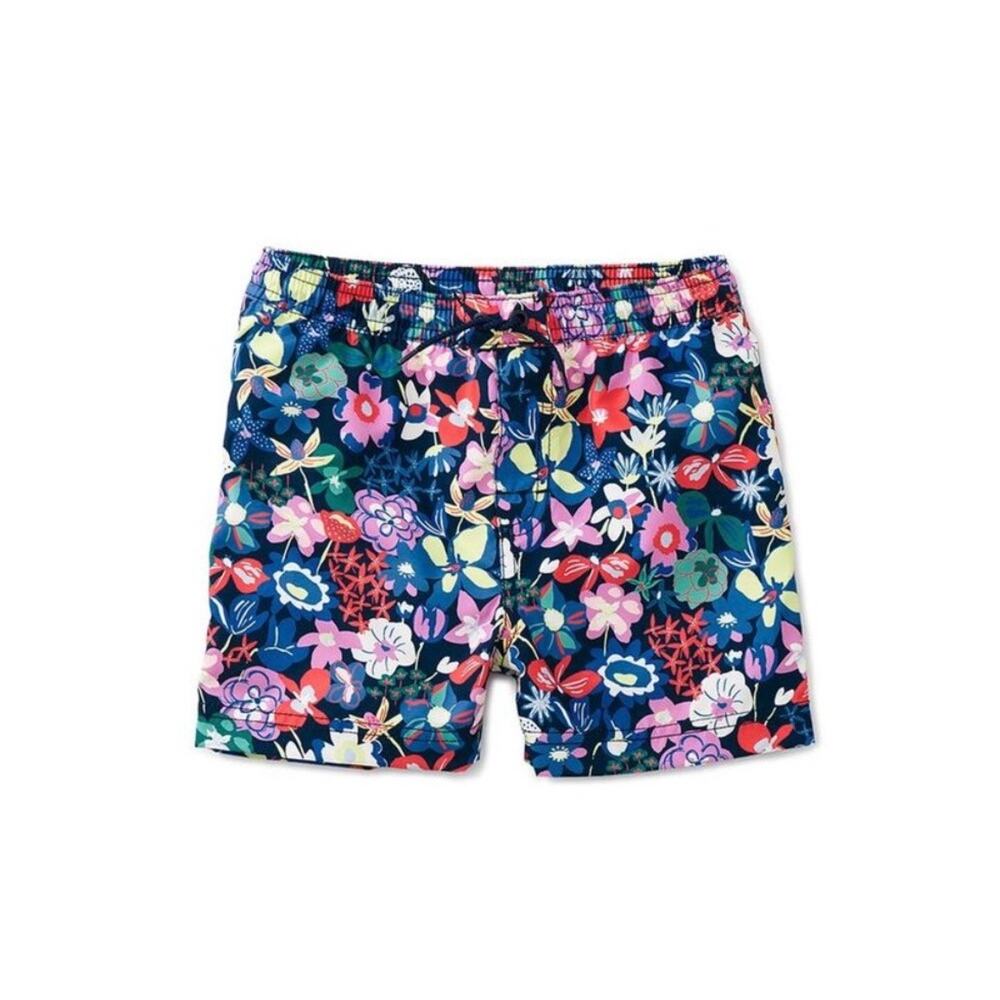 NWT Tea Collection wildflowers shortie swim trunks